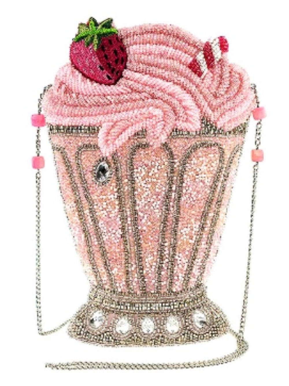 Mary Frances Shake It Up Beaded Crossbody Bag - Stylish Novelty Women’s Purse
